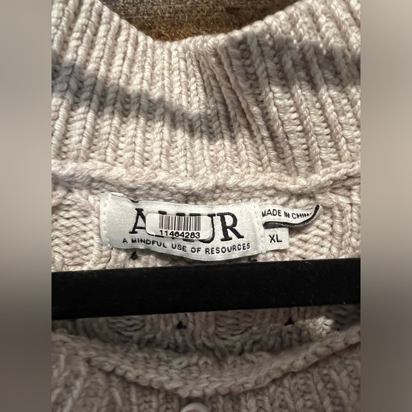 Amur Ulla Fringe Wool Cable Knit Sweater XL - Picture 7 of 14